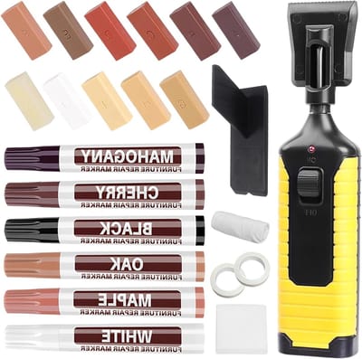 Complete set voor het repareren van laminaatvloeren - Inclusief gereedschap, instructies en accessoires