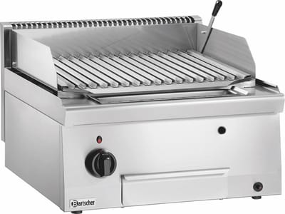 Bartscher Lavasteengrill - SERIE 600 - Gas - V-Rooster - 7-3kW - 600x600x290mm
