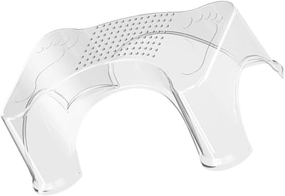 Toiletverhoger Volwassenen - Antislip Stapstoel - Zindelijkheidstraining - Bevordert Onafhankelijkheid - 37.5 cm Lengte - Transparant