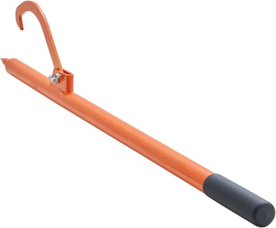 Log Peavey, 46,5 Inch, Stamheffer met Metalen Handvat, Robuuste Stammenroller met Max. 19 Inch Opening, Roestbestendige Draaihaak voor Het Oprollen, Optillen En Draaien Van Boomstammen