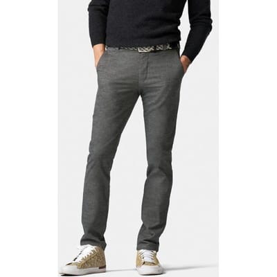 Meyer Broek Bonn Active Jersey Look Flat-Front Chino Grijs / male