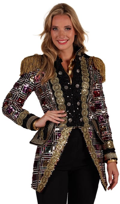Thetru Carnavalsjas Dames - Sequin Mirror - Maat L