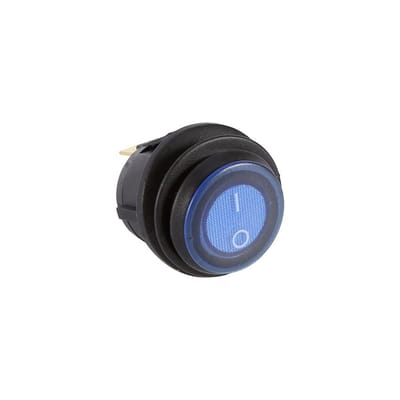 Dailygoody - Auto Vrachtwagen Schakelaar - LED Lichtschakelaar - Eenvoudige Installatie - Blauw - Waterdichte Schakelaar - 12V 16A - Geschikt voor Aut...