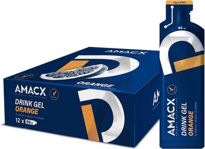 Amacx Drink Gel - Sportgel - Energy Gel - Energiegel - Orange - 12 pack