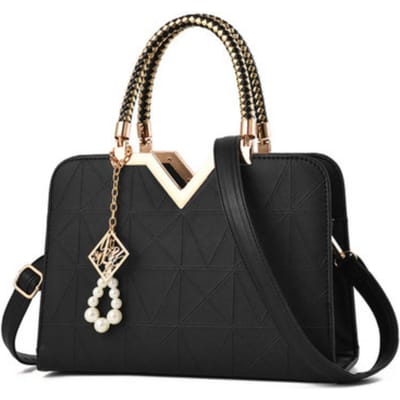 Nieuwe V-vormige Tas Grote Capaciteit Mode Alles-in-één Enkele Schouder Crossbody Om Moeder Handtas Tas te Sturen . black