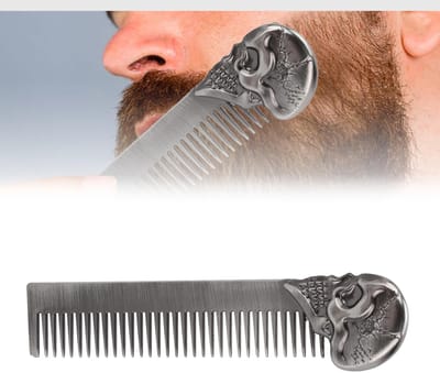 Dailygoods- Haarkam Doodskopdesign - Zakkam - Antistatisch - Draagbaar - Haarstylingtool - Professionele Kwaliteit - Scheerkam