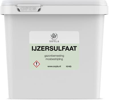 IJzersulfaat - 10 KG - 500 m2 - IJzersulfaat Voor Gazon - Anti Mos Gazon - Mos Verwijderaar - Mos Bestrijding Gazon - Gazon Mest