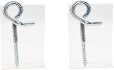 Schommelhaak -2x stuks - krulhaken - verzinkt staal - 160 mm - ophangen en bevestigen van touw - schommelhaken / krulhaak
