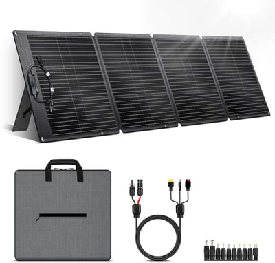 Opvouwbaar Zonnepaneel 200W Monokristallijn Draagbaar voor Powerstation en Camping