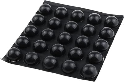 Dailygoods - Geluidsdemping Pads - Zelfklevend en Antislip - Zwart - Anti-botsing en Anti-vibratie - 25 stuks - Geschikt voor meubels en apparatuur