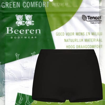 Beeren Green Comfort tencel - dames boxershort - maat XXL - zwart
