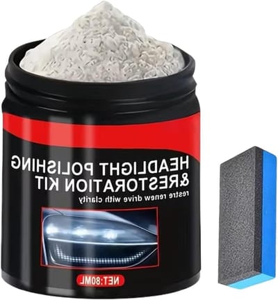 Koplamp Restauratie Kit - Polijstpoeder Voertuig - Koplampen Helder Maken - Efficiënt Polijsten - 80 ml - Niet gespecificeerd
