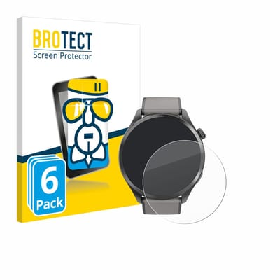 Screenprotector 6 Stuks voor Hama Smartwatch 9000 Beschermglas transparant