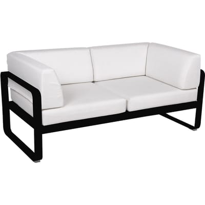 Fermob BELLEVIE club sofa 2 zits - 42 drop mat - 81 witgrijs
