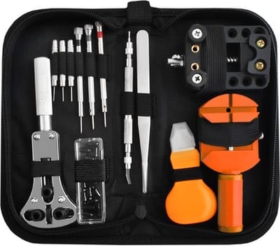 Horloge reparatie set - 13 delig - Met etui
