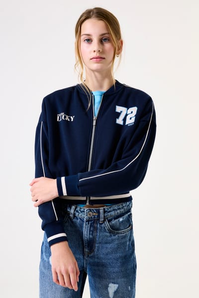 Geprinte bomber voor meisjes Garcia Feeling Lucky