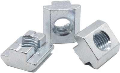 Cosensi- Groefsteen Zwaar - Bevestigingsmateriaal Schaduwdoek - M10 - Verzinkt Staal - Geschikt voor B-type Profielen - Afmetingen 20x19,7x10,5 mm