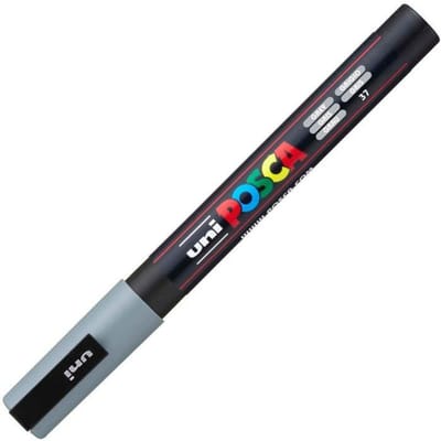 Posca marker met conische punt schrijfdikte fijn grijs