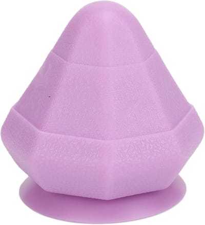 Massagebal voor Myofasciale Release, Draagbaar Spierverlichtingshulpmiddel voor Pijn, Spanning en Spierontspanning, Diepe Weefselmassage met Zuigfunctie, Paars