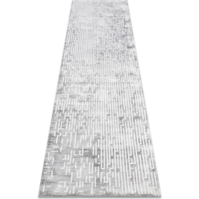 Kleden Rugsx Tapijt ACRYL VALS 3943 Versleten, doolhof grijskl 80x300 cm
