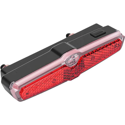Porte-bagages arrière de vélo Feu arrière Intelligent Détection de freinage Feu d'avertissement Réflecteur arrière pour la sécurité à vélo Étanche IPX5 USB