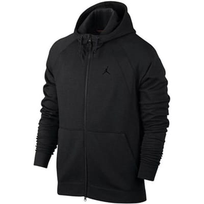 Veste à capuche zippée Jordan couleur unie avec logo pour homme Vêtements d'extérieur Noir 860197-010 S black