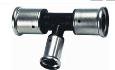 Henco PVDF T-stuk 20 x 16 x 20 mm pers 10PK-201620 per stuk