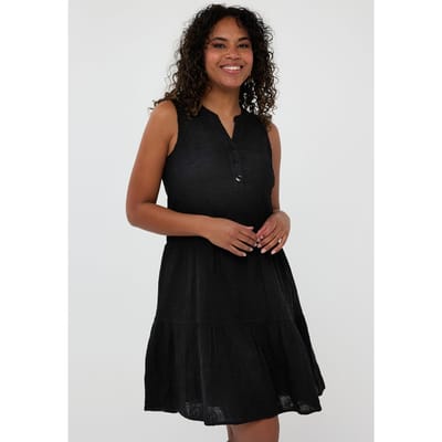 EsQualo Dress 3d Embroidery Black Größe: 36 | Blusenkleider Outlet | Damen | Schwarz