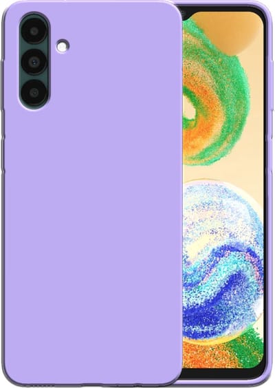 Smartphonica Siliconen hoesje voor Samsung Galaxy A04s / A13 5G case met zachte binnenkant - Paars geschikt voor Samsung Galaxy A04s;Samsung Galaxy A13 5G