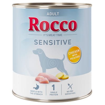 Rocco Sensitive 6 x 800 g Hondenvoer - Nieuw Receptuur - 6 x 800 g: Kip met Aardappelen