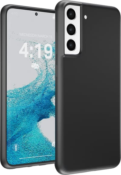 Hoesje geschikt voor Samsung S22 hoes zwart - backcover - optimale bescherming - zwart