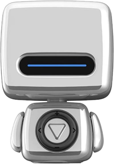 Robot Luidspreker - Draadloze Speaker - Buiten Gebruik - Waterbestendig Ontwerp - 7.4 x 5.1 x 5.0 cm - Wit Grijs