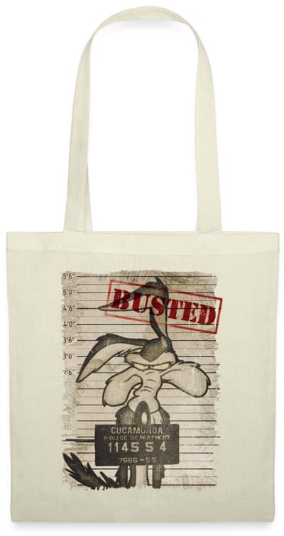 Looney Tunes Wile E. Coyote Busted Tas Van Stof Schoudertas