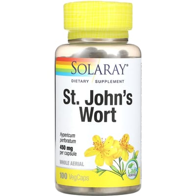 Biologisch Gekweekt St. Sint-Janskruid, 450Mg, 100 Plantaardige Capsules