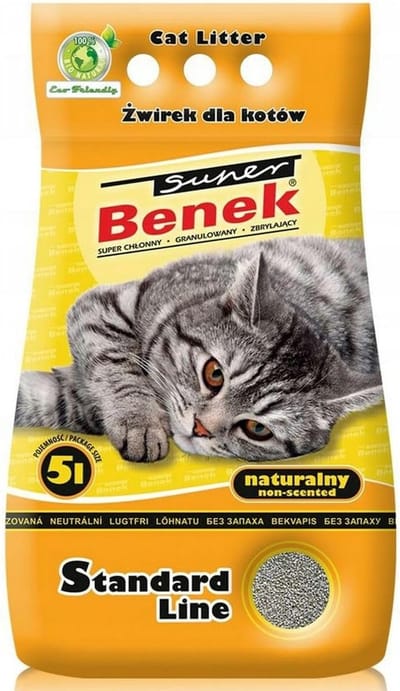 Kattenbakvulling Standaard - Natuurlijke Vulling - Geur Neutraliseren - Plantaardige Grondstoffen - 5 Liter