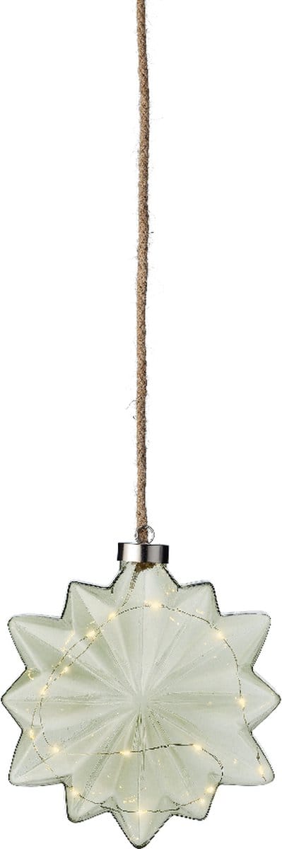 Lumineo Micro LED bloem lamp - 19 cm - 15 LED lampjes- Groen