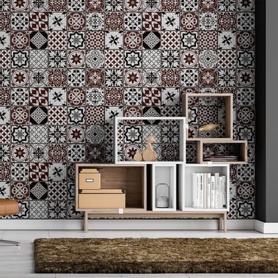Zelfklevende tegelmuurstickers voor keuken en badkamer - 24 Azulejos Aniliana tegelstickers - 24 stickers 10x10cm