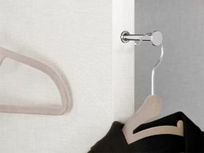Eleganca Uittrekbare Garderobehouder - Kledinghanger - Klerenhanger - Uittrekbaar - Inbouwgarderobehanger - Metaal - Zilver