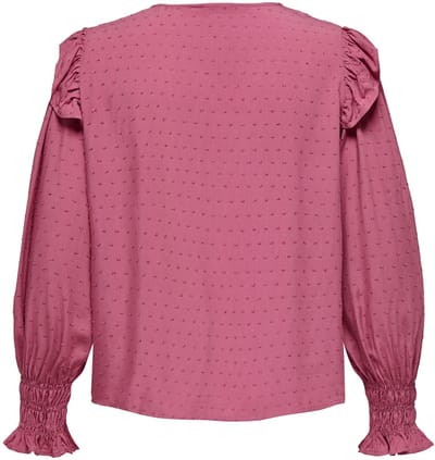 ONLY CARMAKOMA - CARLIDA LS V-NECK SMOCK TOP WVN - Dames - Blouses