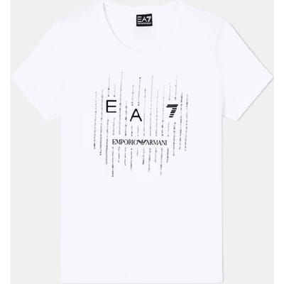 t-shirt met contrasterende witte vrouw logo