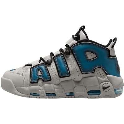 Nike Air More Uptempo 96 Industrial Blue Unisex Sneakers Grijs Light-Iron-Ore Zwart FD5573-001 43 gray