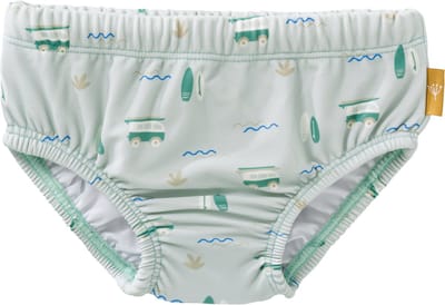 Fresk Luierbroek/ Zwembroek 62 - Ruimte voor Zwemluier - Sneldrogende Zwemkleding - UV-bescherming UPF 50 - Zwemshort Jongens - Groen - Surf Boy