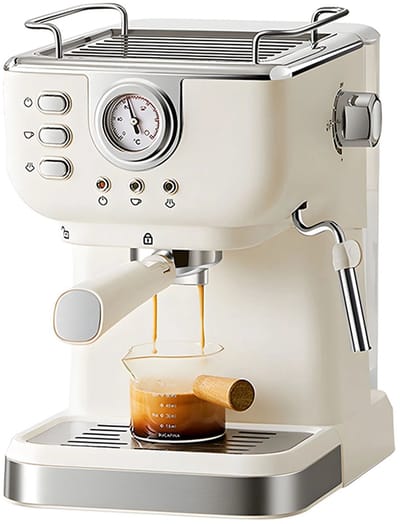 Solvix Espressomachine 20 Bar – Semi Automatisch Koffiezetapparaat met Melkopschuimer – 1.5L