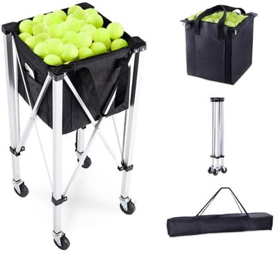 D&A Ballenrek - Ballenkar - Ballen opberger - Ballenwagen - Ballenkar padel - Ballenkar tennis - Op wielen - Maximaal 180 ballen
