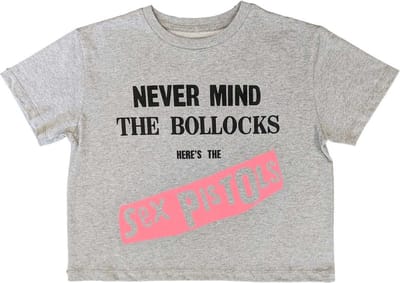 Sex Pistols - Never Mind The Bollocks Original Album Crop top - M - Grijs