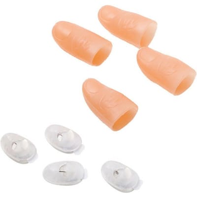 2/4/6 stuks Magische Oplichtende Vinger Vingers LED Trucs Duim Props Kerst Festival Feest Nieuwigheid Grappig Speelgoed