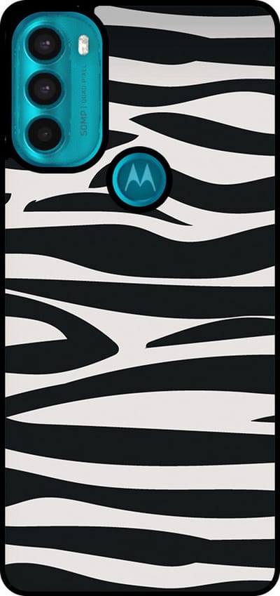 Smartphonica Telefoonhoesje Geschikt voor Motorola Moto G71 5G met zebra opdruk - TPU backcover case zebra design - Zwart Wit geschikt voor Motorola Moto G71 5G