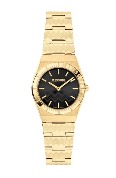 Missoni Milano MWDCA0623 Horloge - Staal - Goudkleurig - Ø 28 mm