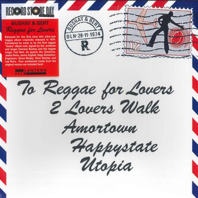 LP Plaat BUSHAY & BERT - Reggae For Lovers LANR041 Lantern Rec. 2024 Europa Reggae, Ska & Dub black