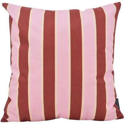 NOVÉE Sierkussen riviera stripe roze/rood | 45x45 cm | katoen/polyester
